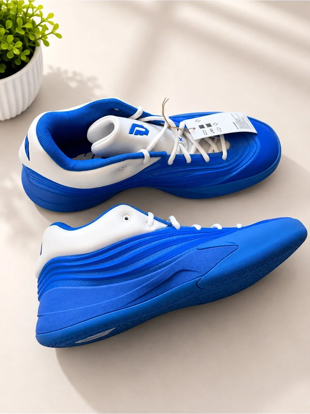 Adidas Dame X Basketball Shoes Blue White Men’s Size 10.5 Athletic Sneakers